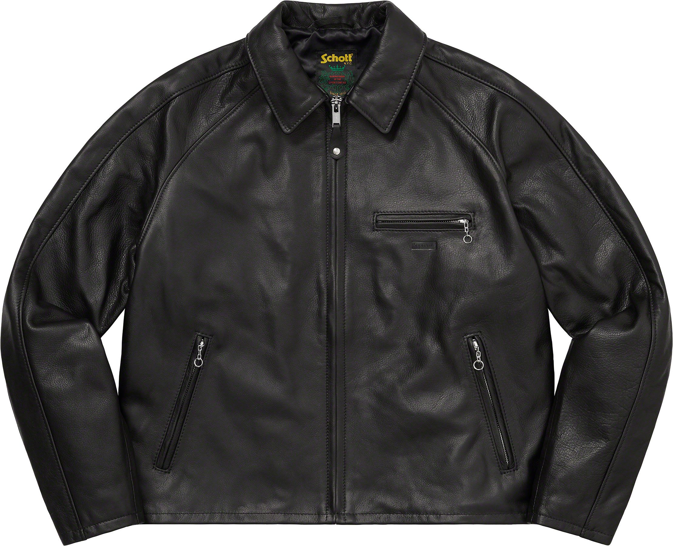 Supreme®/Schott® Leather Racer Jacket - Spring/Summer 2023 