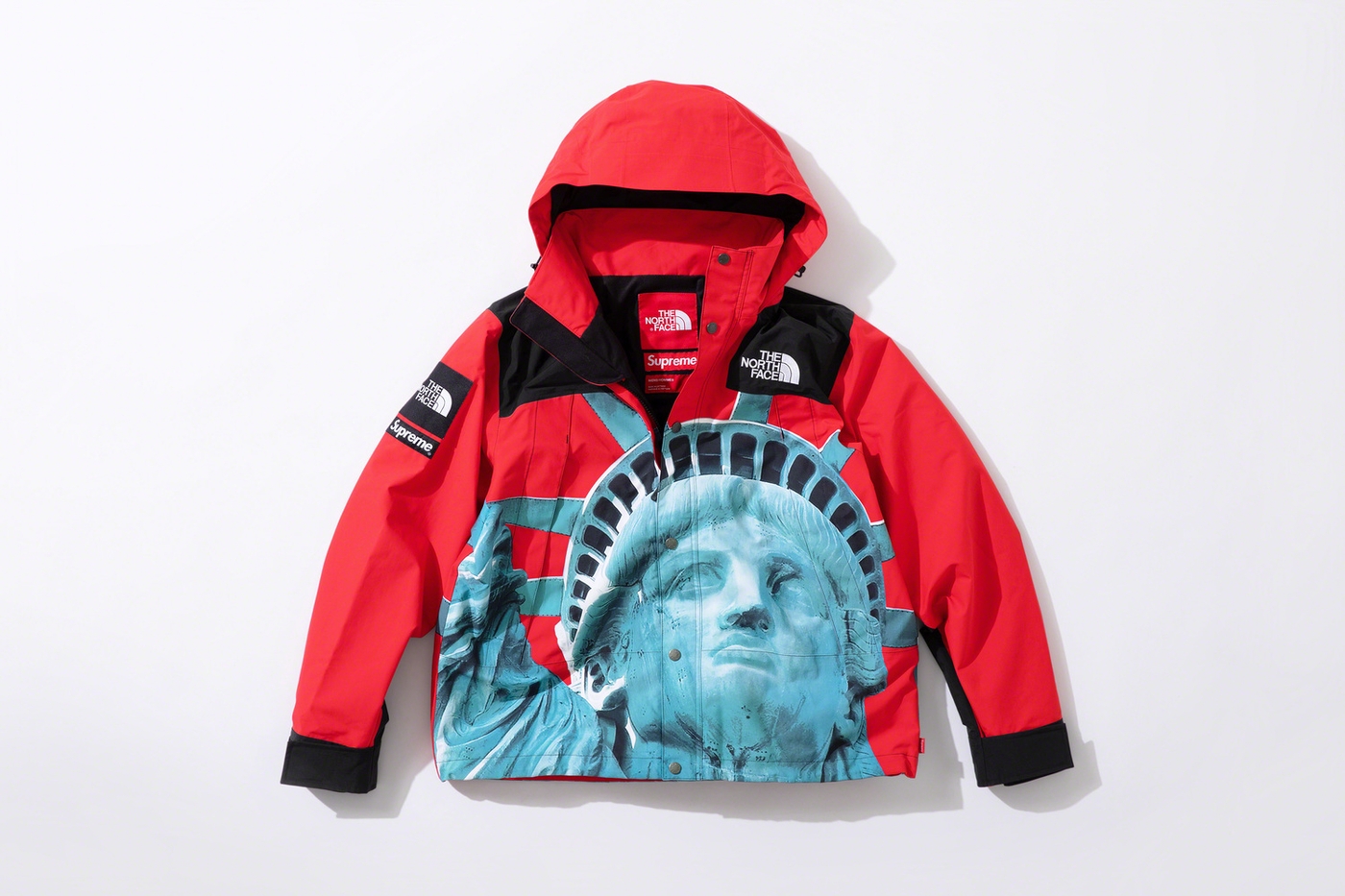 Statue of Liberty Mountain Jacket with packable hood. (15/29)