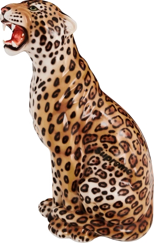 34" Porcelain Jaguar