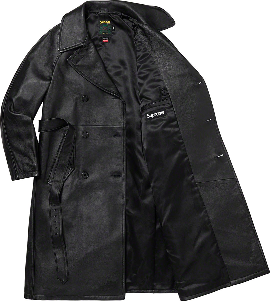 Supreme®/Schott® Leather Trench Coat - Fall/Winter 2022 Preview 