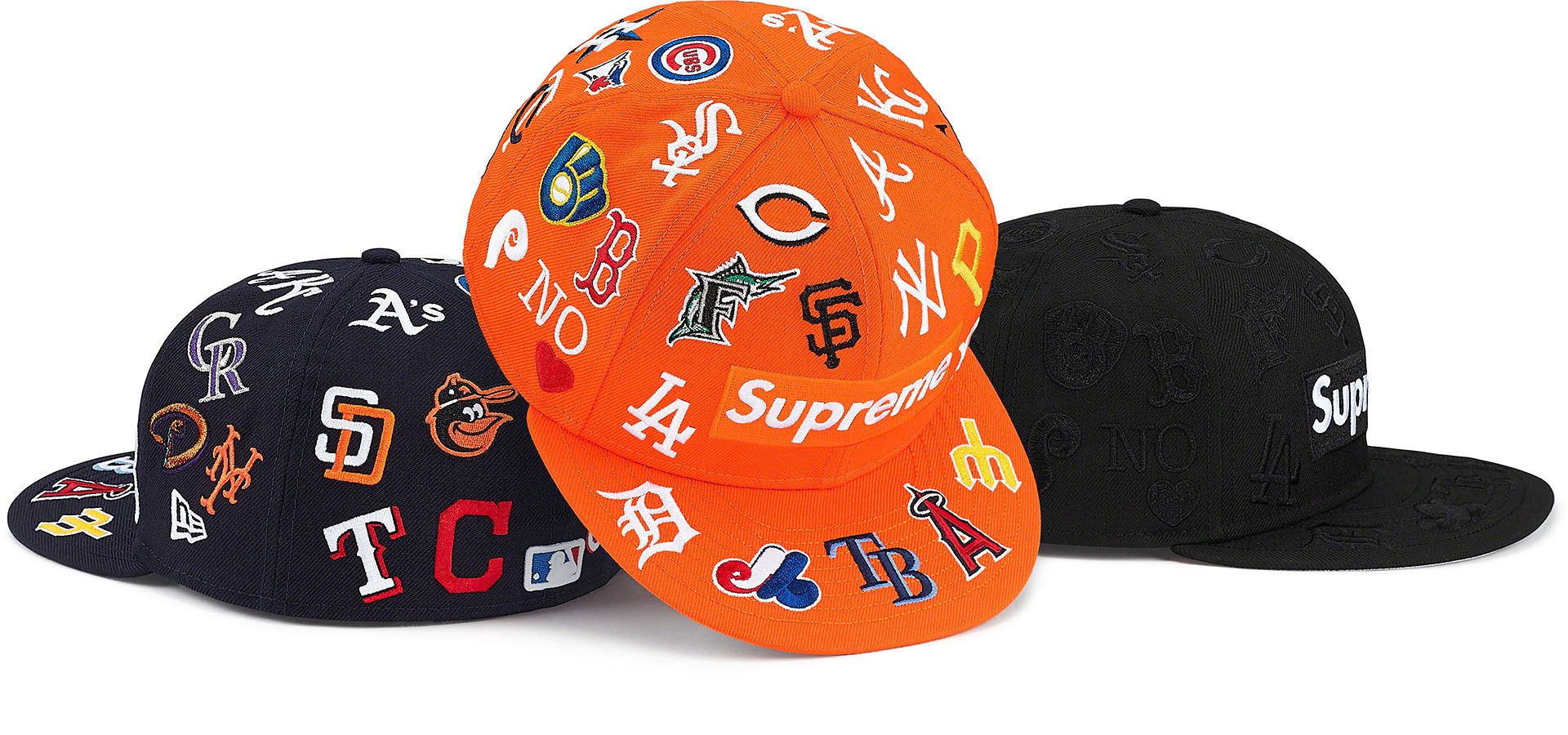 【在庫高品質】Supreme MLB New Era 帽子