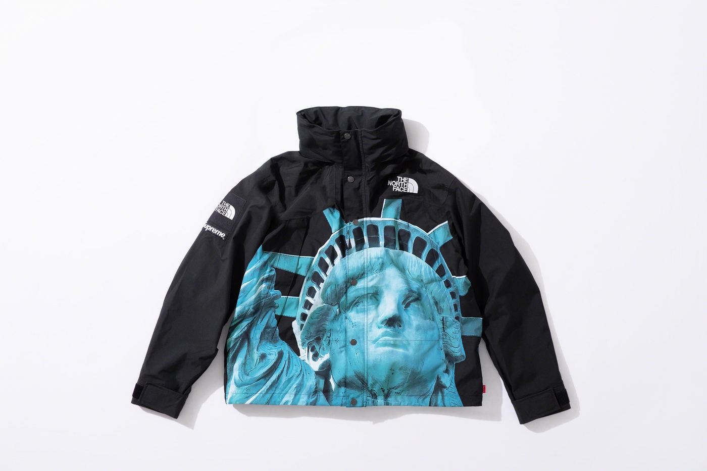 Statue of Liberty Mountain Jacket with packable hood. (21/29)