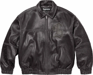 Gem Studded Leather Jacket