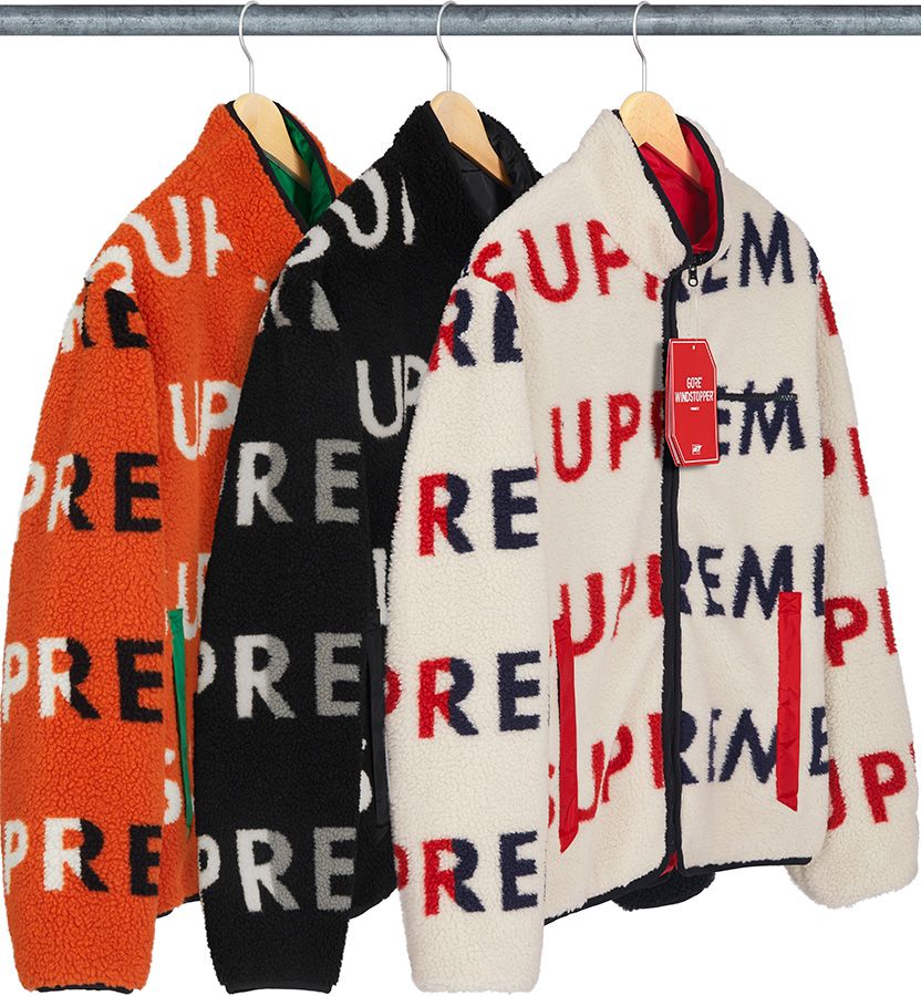 L supreme Reversible Logo Fleece Jacket - ブルゾン