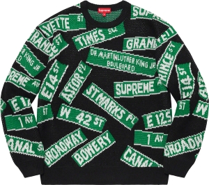 Street Signs Sweater