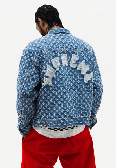 Hole Punch Denim Trucker Jacket, Back Logo Sweater, Utility Belted Pant image 24