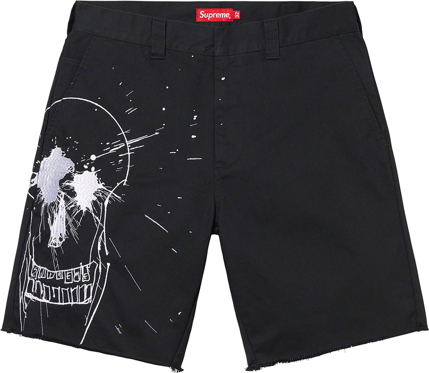 Authentic re-worked Supreme compression cycle shorts with Supreme