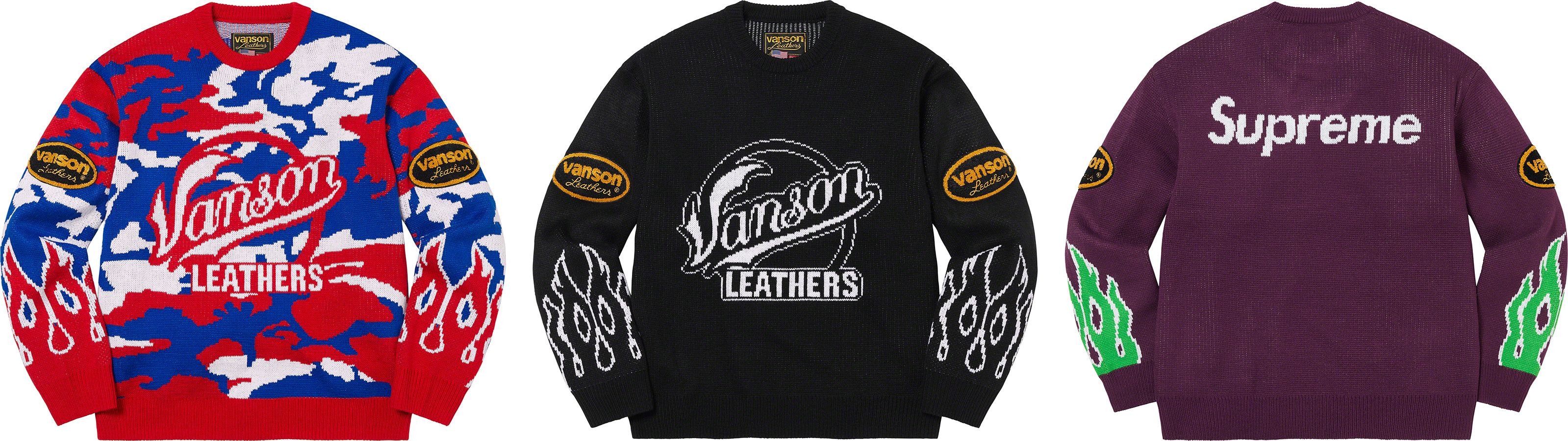Supreme®/Vanson Leathers® Sweater - Spring/Summer 2022 Preview 