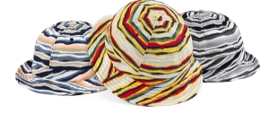 Textured Stripe Bell Hat
