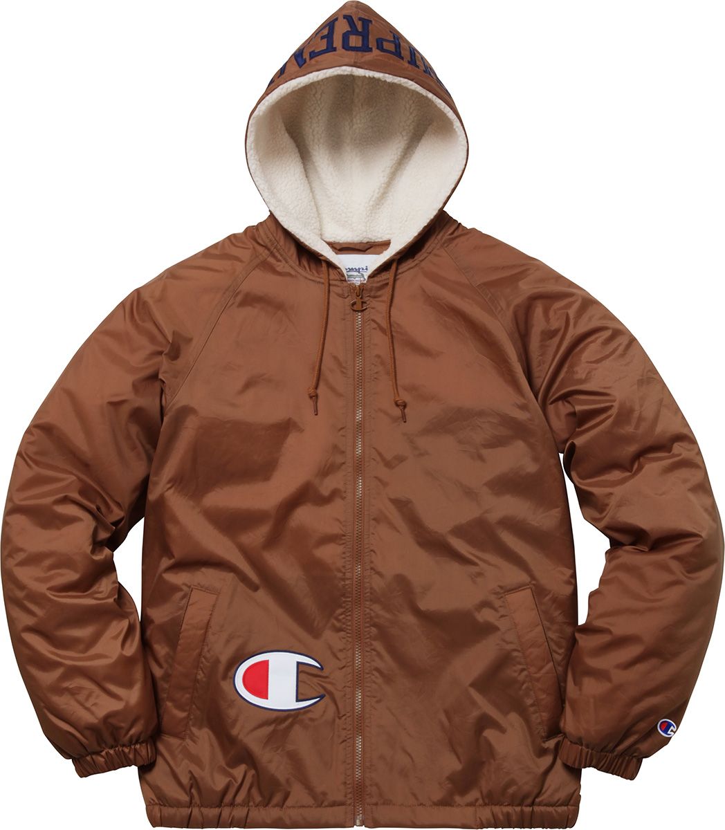 Supreme®/Champion® Sherpa Lined Hooded Jacket - Fall/Winter 2017 