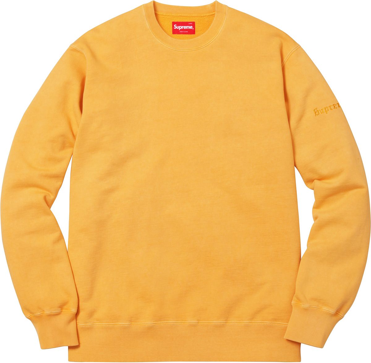Supreme Underline Hooded Sweatshirt Pale Yellow
