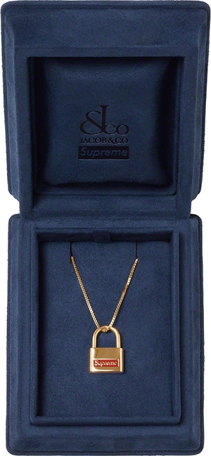 Supreme®/Jacob & Co. 14K Gold Lock Pendant