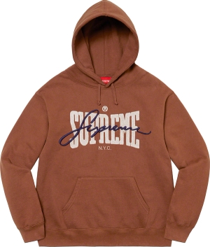 Embroidered Chenille Hooded Sweatshirt