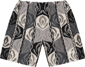 Abstract Textured Knit Short