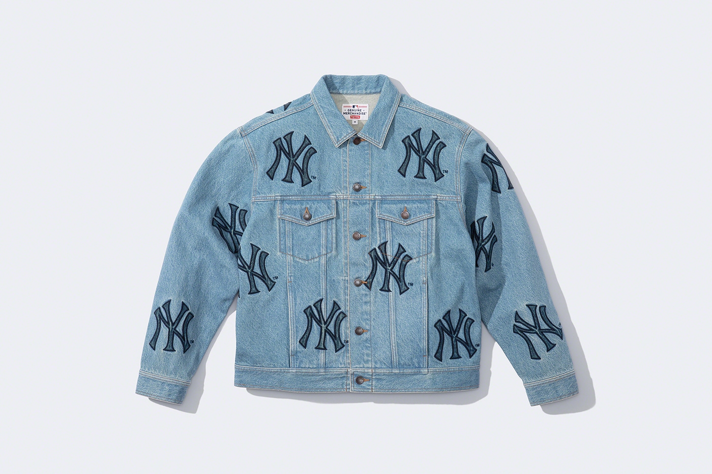 Denim Trucker Jacket. Official Yankees™ merchandise made exclusively for Supreme. (15/36)