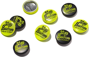 Stay Positive Button