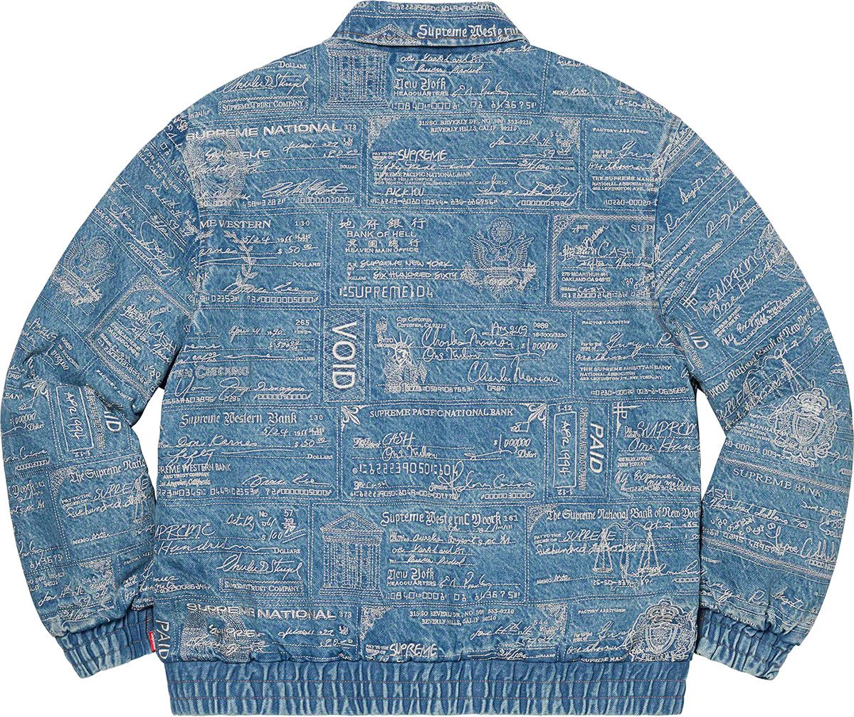 Supreme Checks Embroidered Denim JacketサイズL