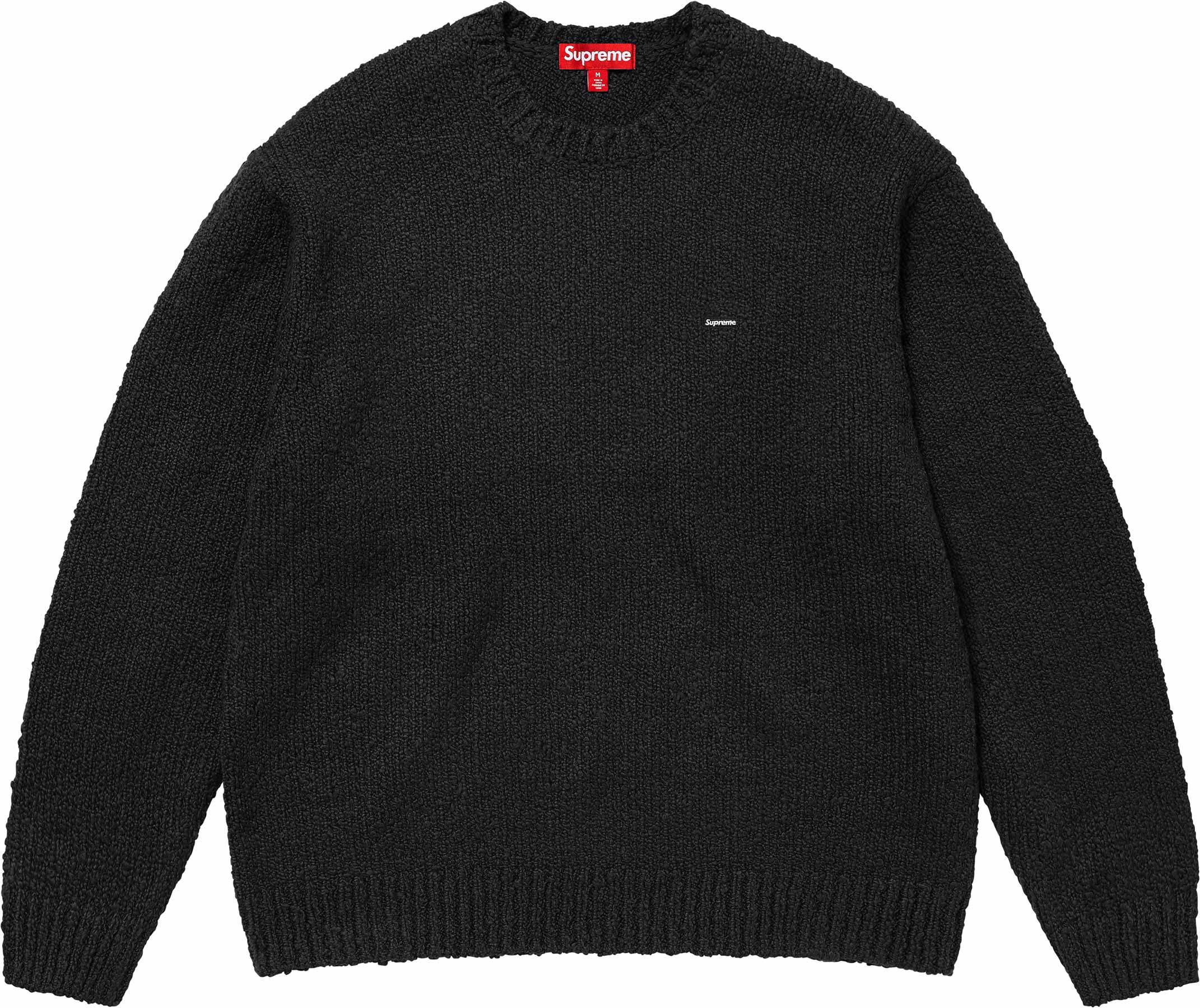 Supreme Bouclé Small Box Sweater Black 公式通販 - トップス