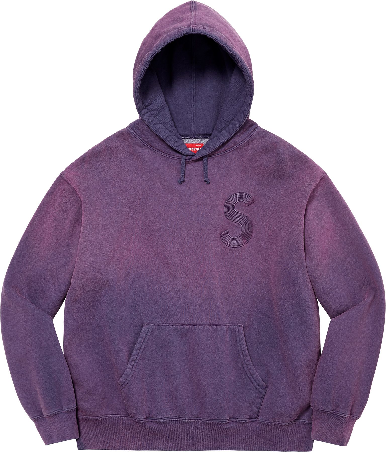 Overdyed S Logo Hooded Sweatshirt - Supreme