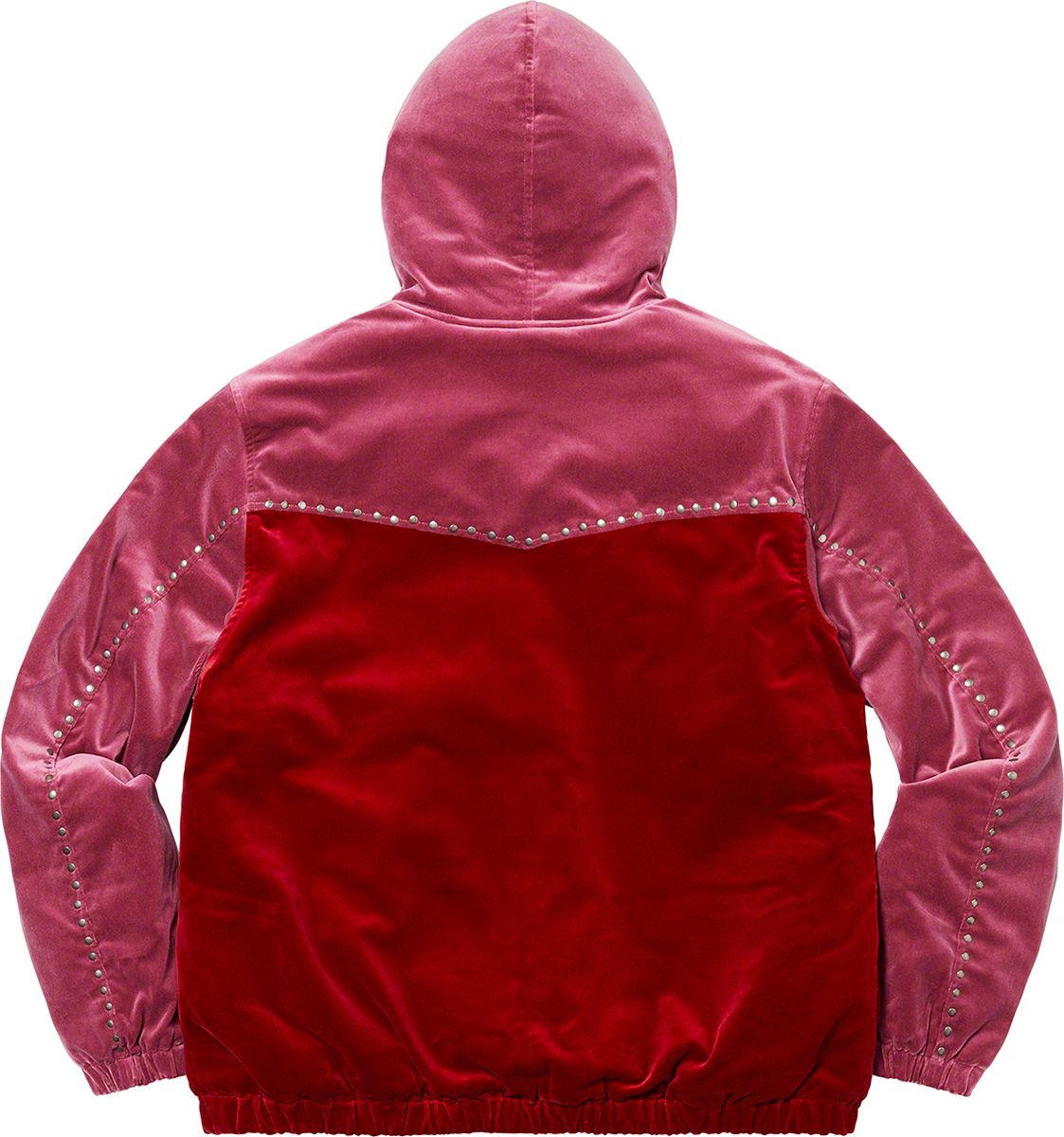 Studded Velvet Hooded Work Jacket - Supreme