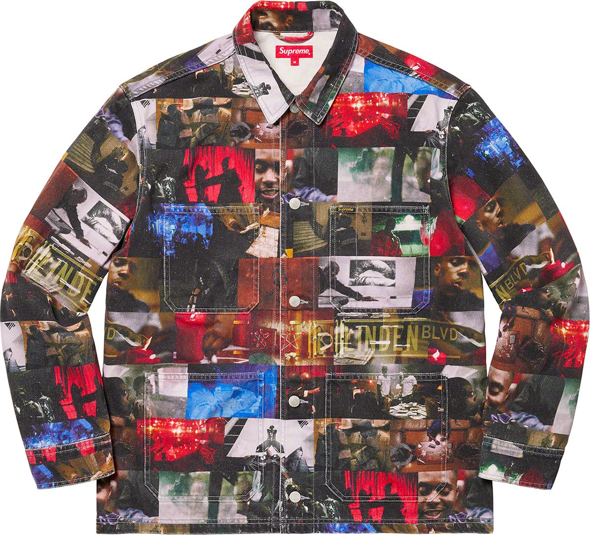 Nas and DMX Collage Denim Chore Coat - Fall/Winter 2021 Preview 