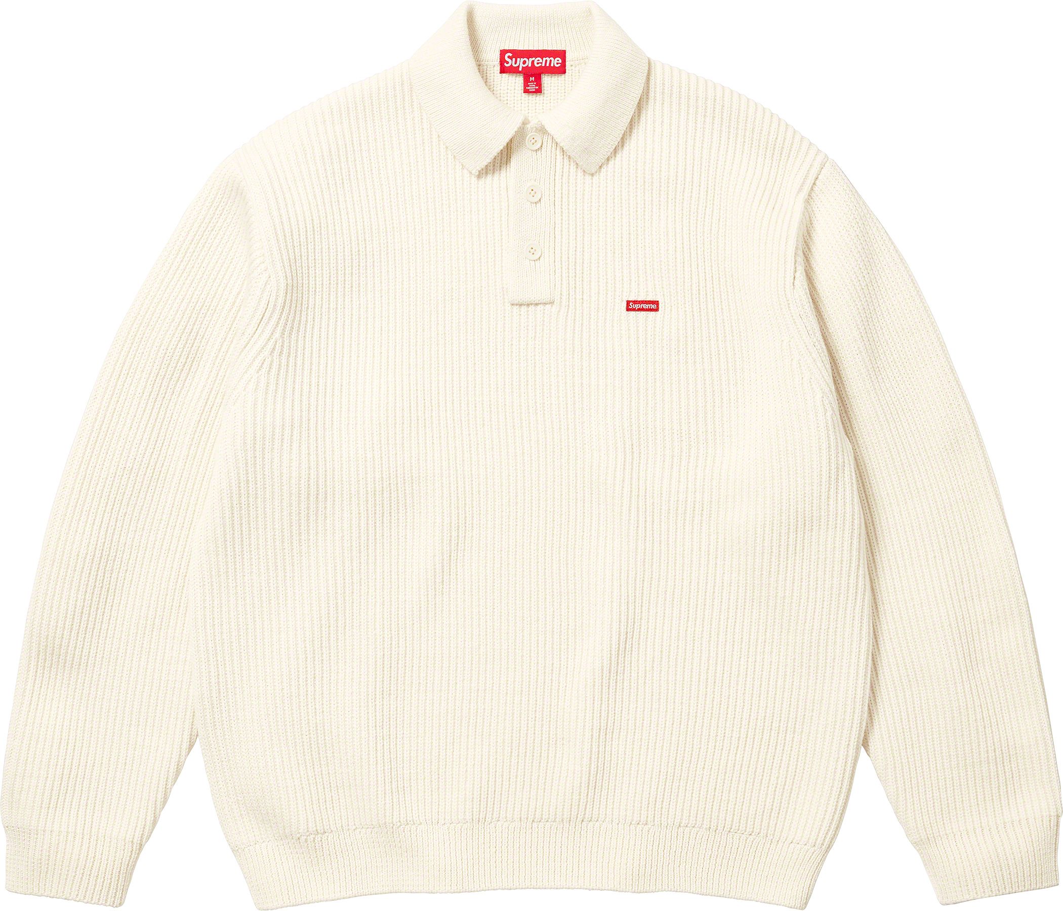 トップス Supreme Small Box Polo Sweater Green Supreme - Supreme Small Box Polo Sweater Green XLの通販 by