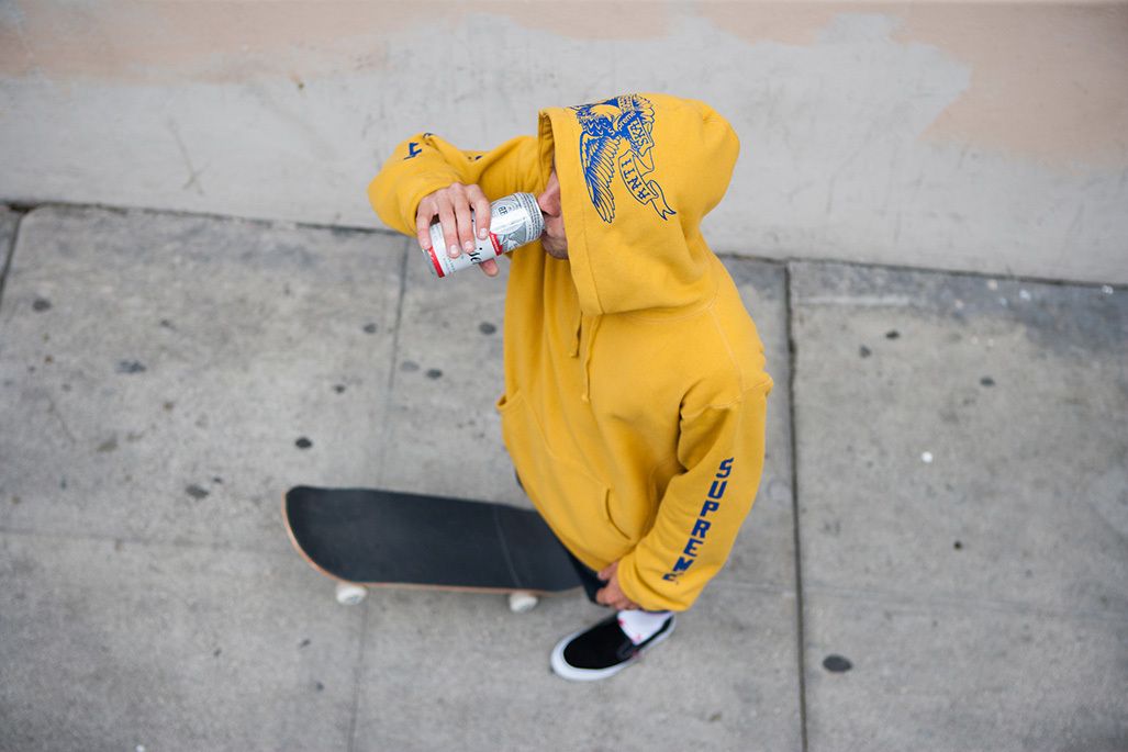 ジャケット・アウター supreme antihero bomber jacket 16 SS】Bomber Jacket／SUPREME×Anti Hero Skateboa