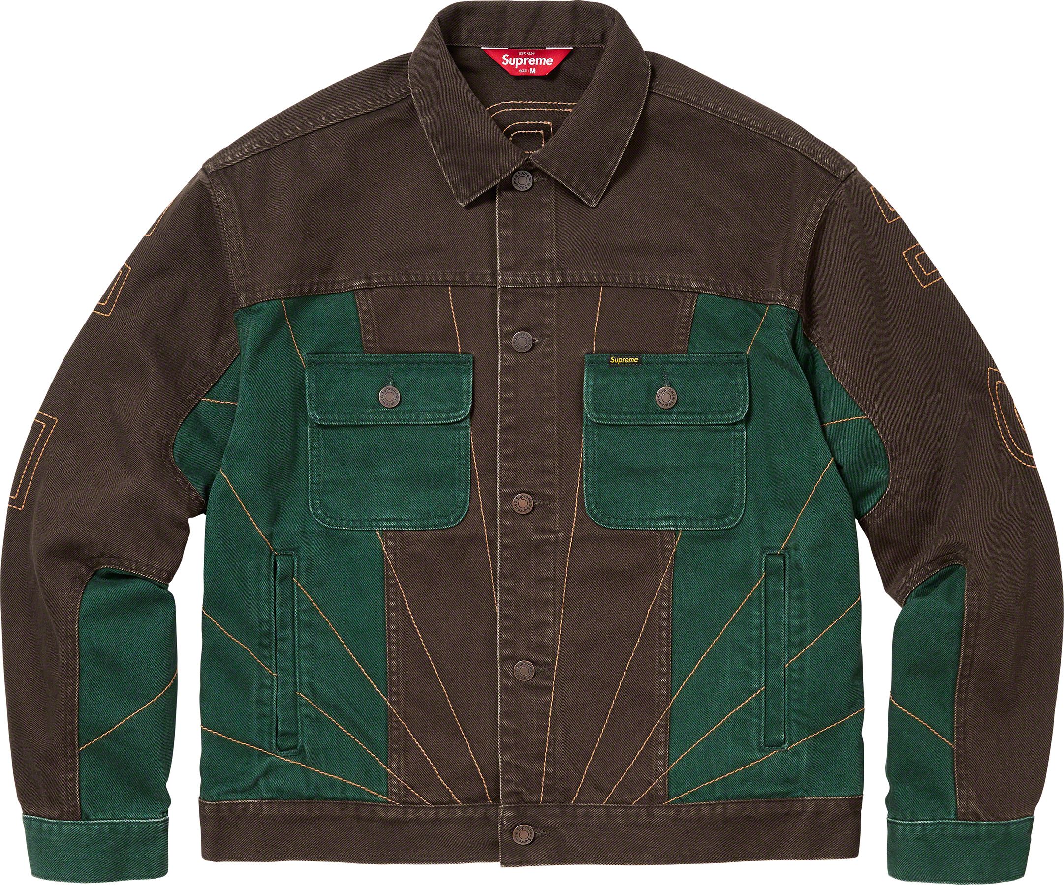 Radial Embroidered Denim Trucker Jacket – Supreme