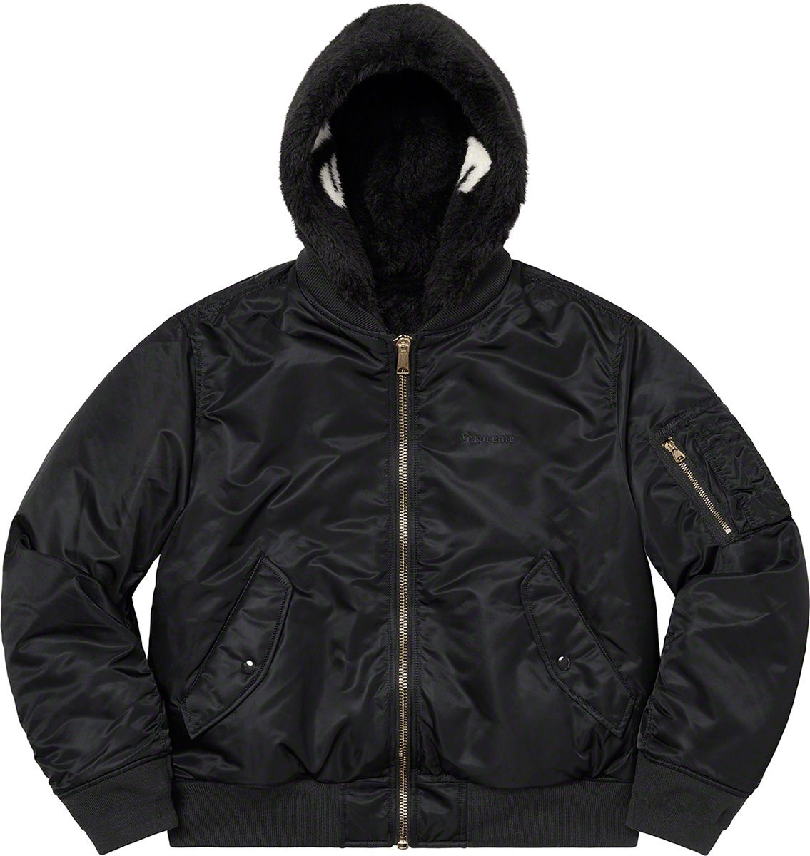 Supreme Faux Fur Reversible MA-1 (FW22) - $398