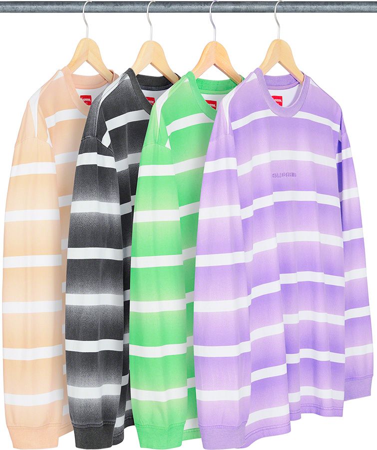 トップス Supreme Fade Stripe L/S Top / L Fade Stripe L/S Top – Supreme