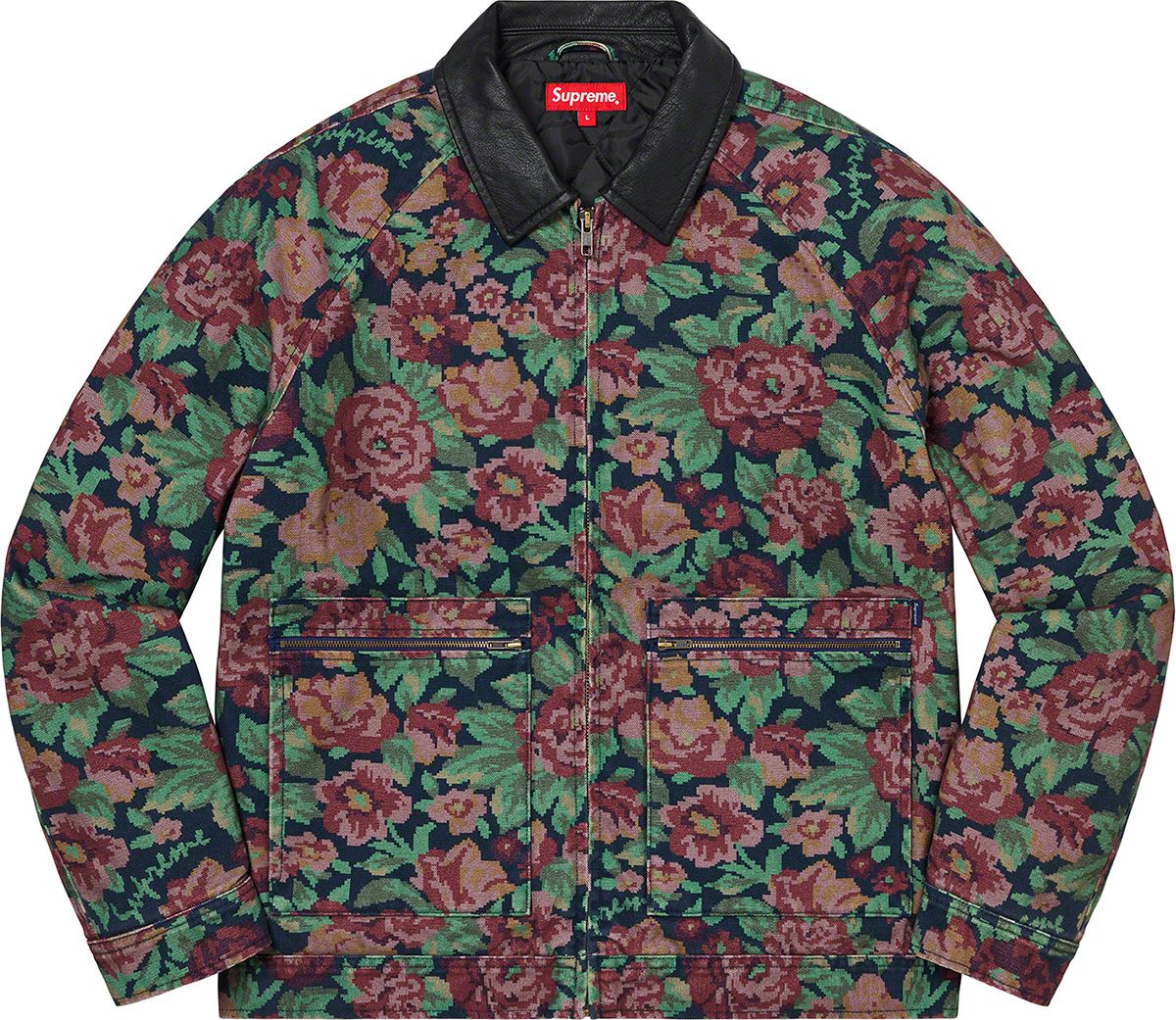 ジャケット・アウター supreme Leather Collar Work Jacket Supreme Leather Collar Work Jacket (FW20) - $198