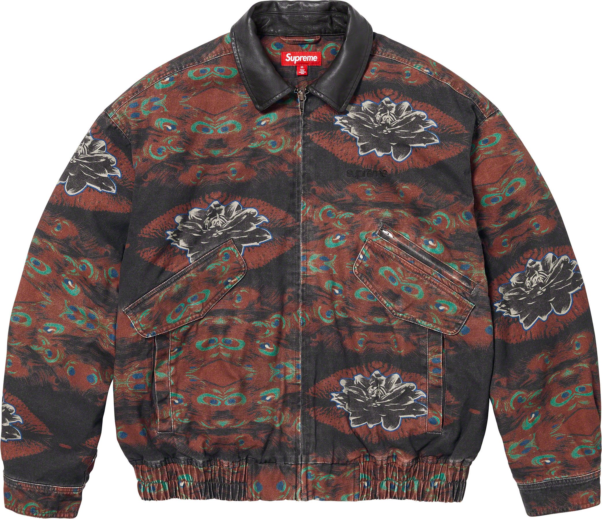 Leather Collar Utility Jacket – Supreme
