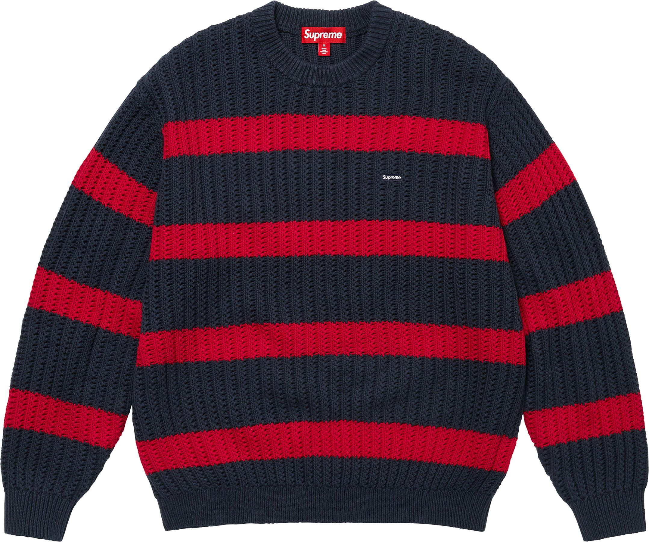 トップス Supreme small box logo stripe sweater Supreme Small Box Stripe Sweater (SS23) - $138