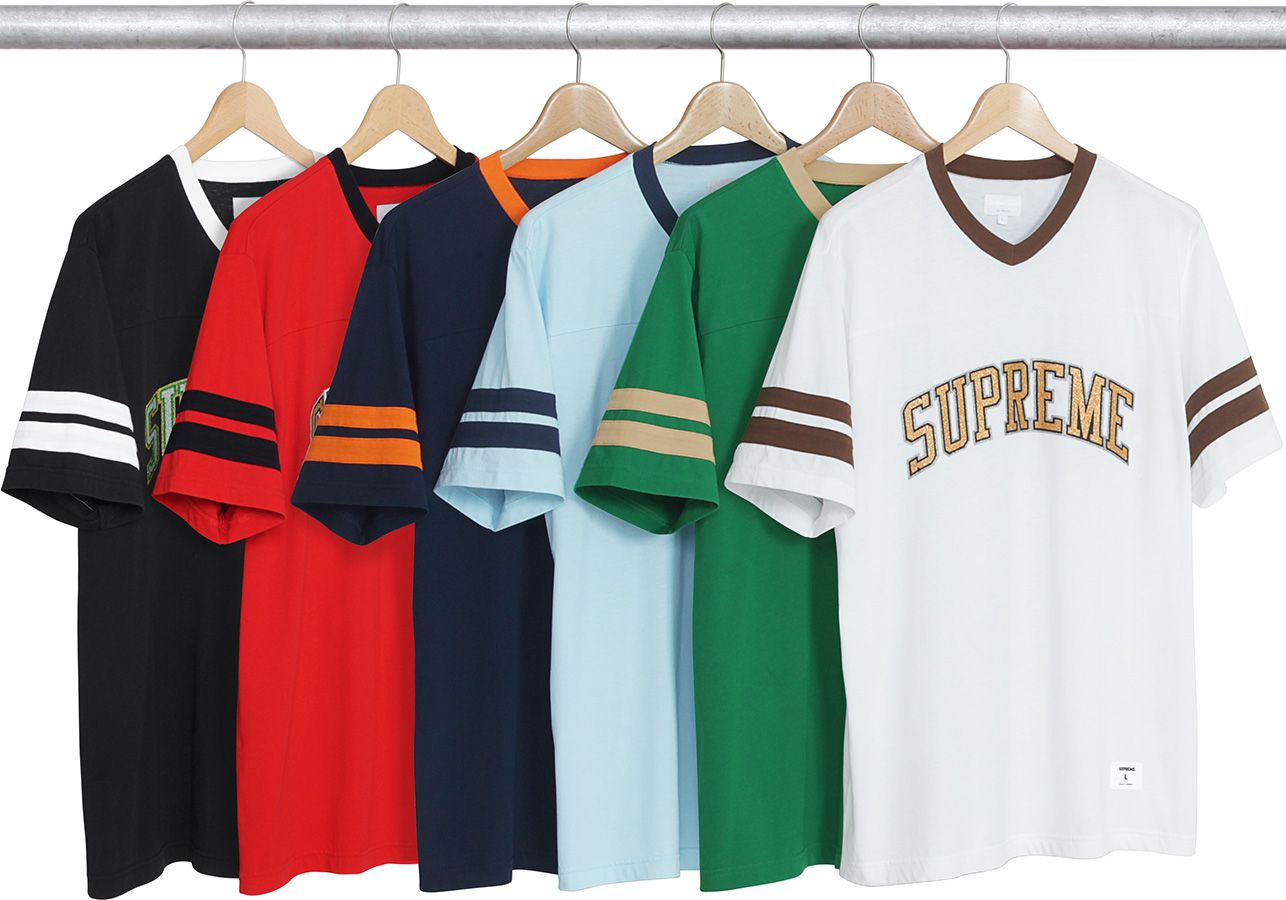 Supreme Glitter Arc Football Top White Men's - FW17 - US