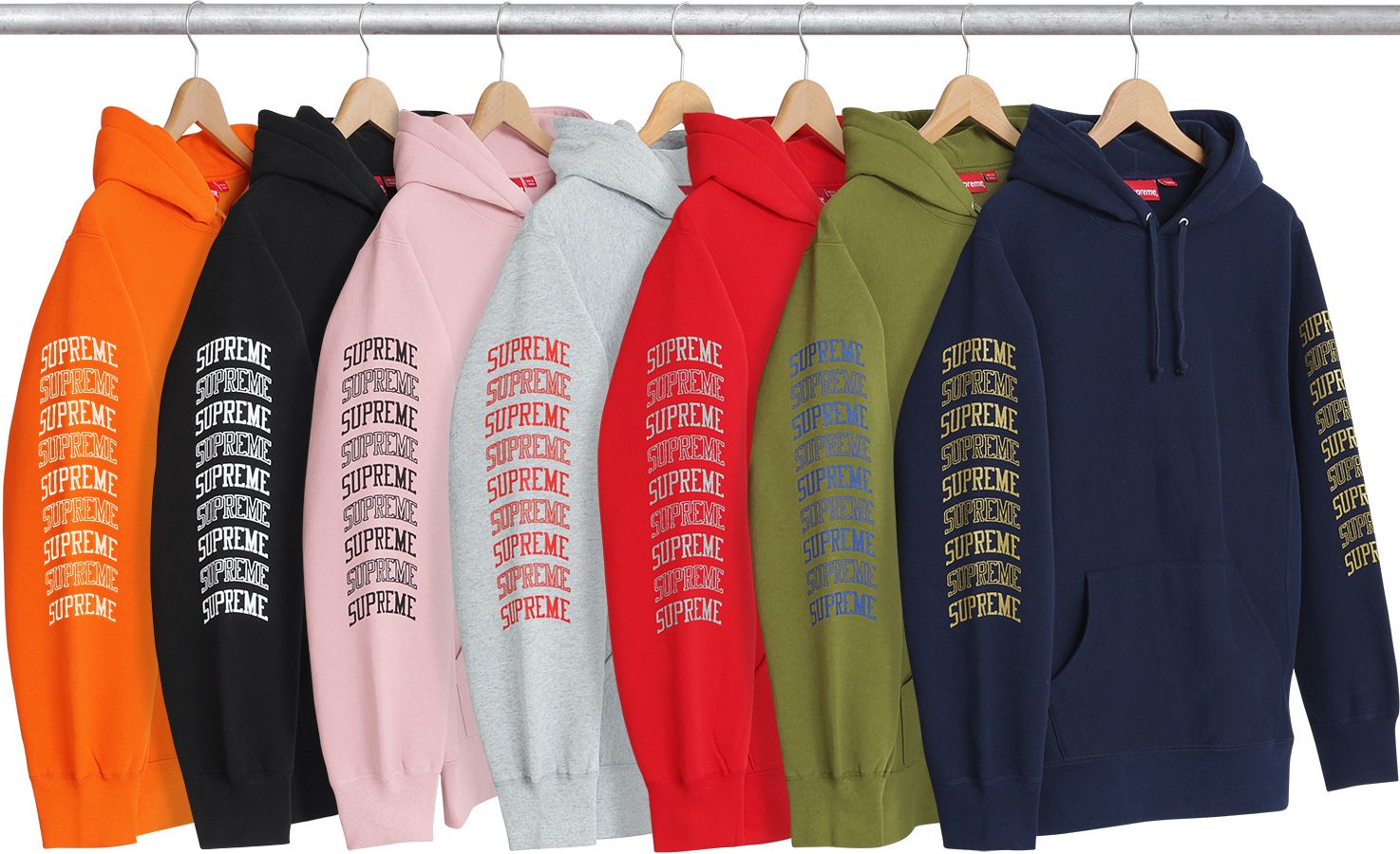 Vertical Logo Panel Crewneck – Supreme