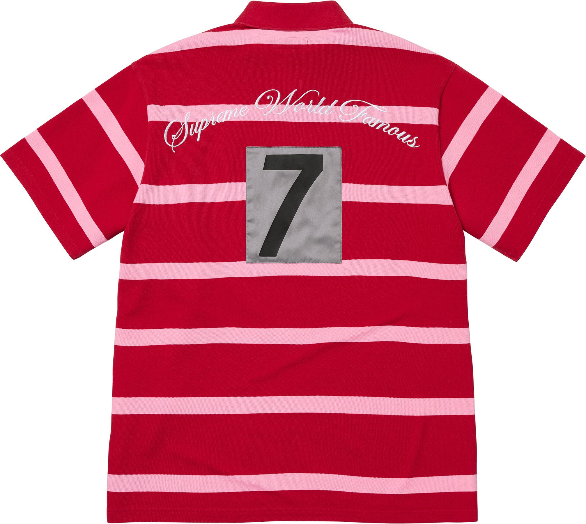 【新品】 Supreme 25SS Cursive Polo 紺ストライプ L 新品】 Supreme 25SS Cursive Polo 紺ストライプ L - メルカリ