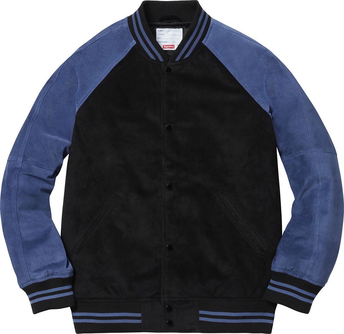 「s 」シュプリーム Suede Varsity Jacket Suede Varsity Jacket – Supreme