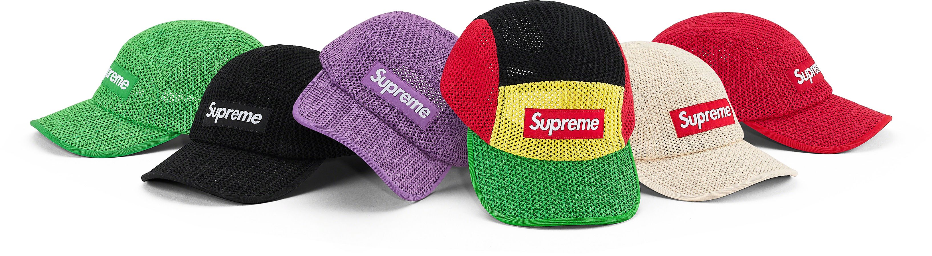 Supreme Washed Satin Camo Camp Cap (SS21) - $54