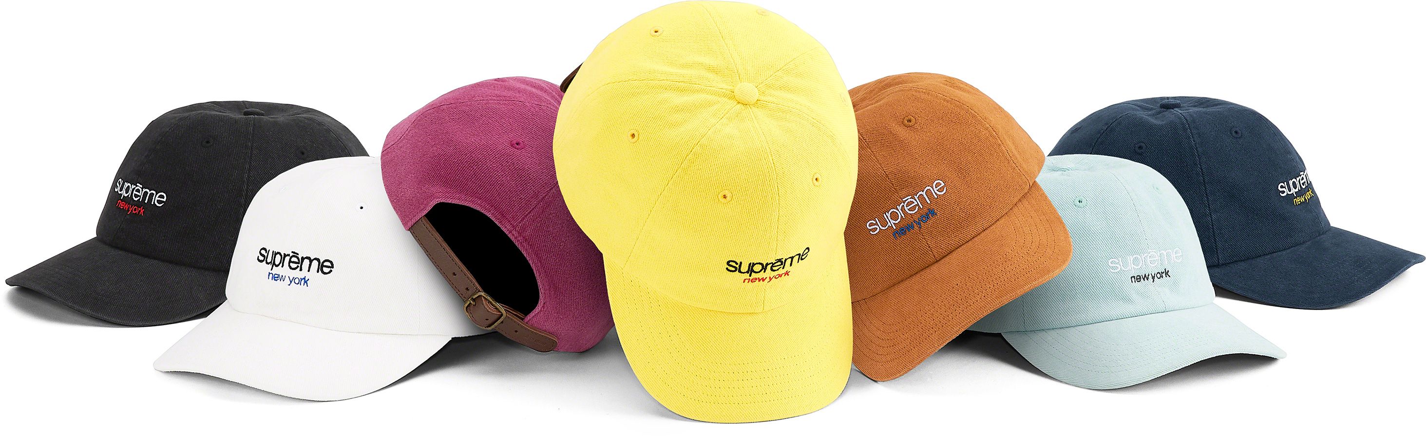 Supreme Classic Logo 6-Panel ブラック 21ss