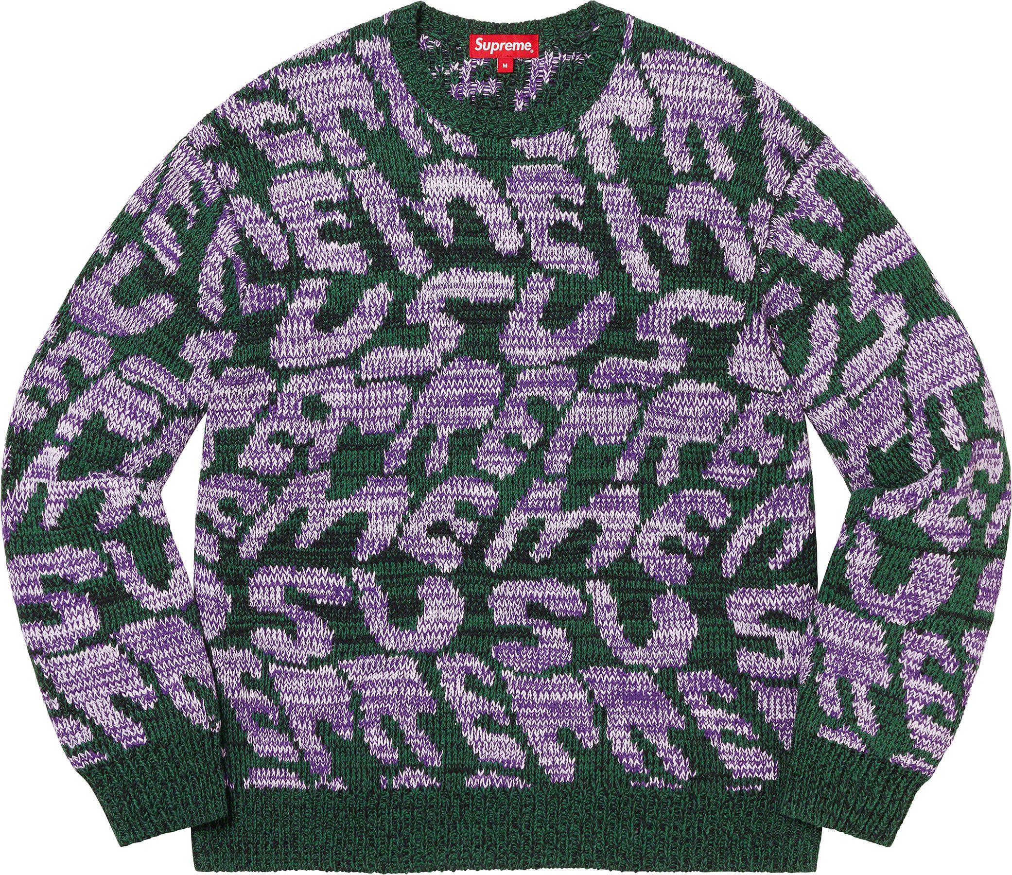 トップス Supreme Textured Pattern Sweater Supreme Textured Pattern Sweater (SS19) - $158