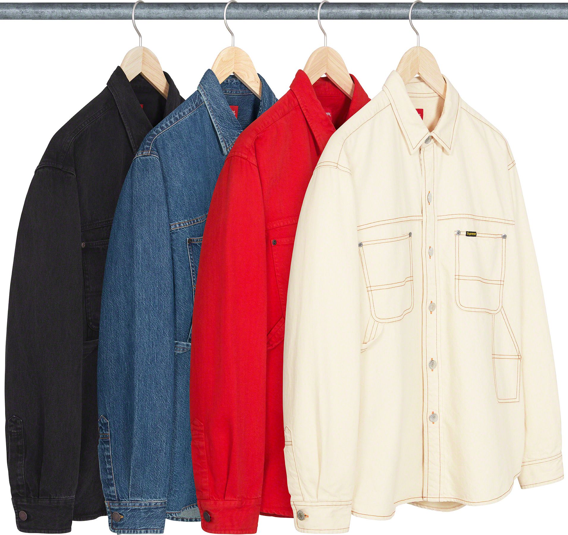 トップス Supreme Denim Painter Shirt Indigo Supreme Loose Fit S S Denim Painter Shirt (SS25) - $138