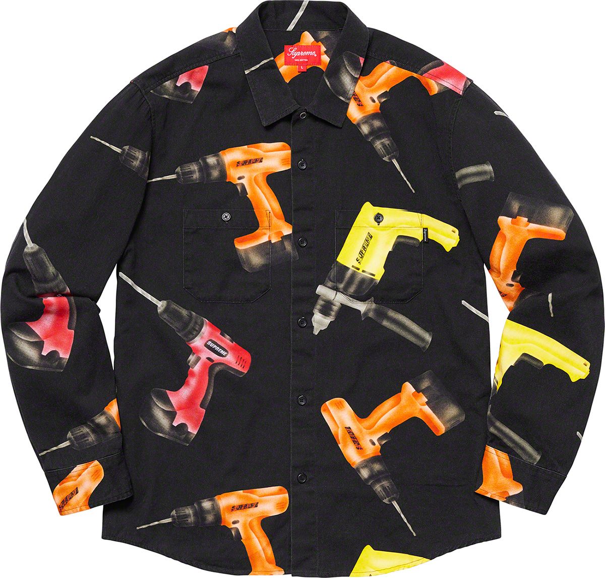 シュプリーム　レーシングワークシャツ　Racing Logo WorkShirt Supreme Racing Logo Work Shirt (SS19) - $128