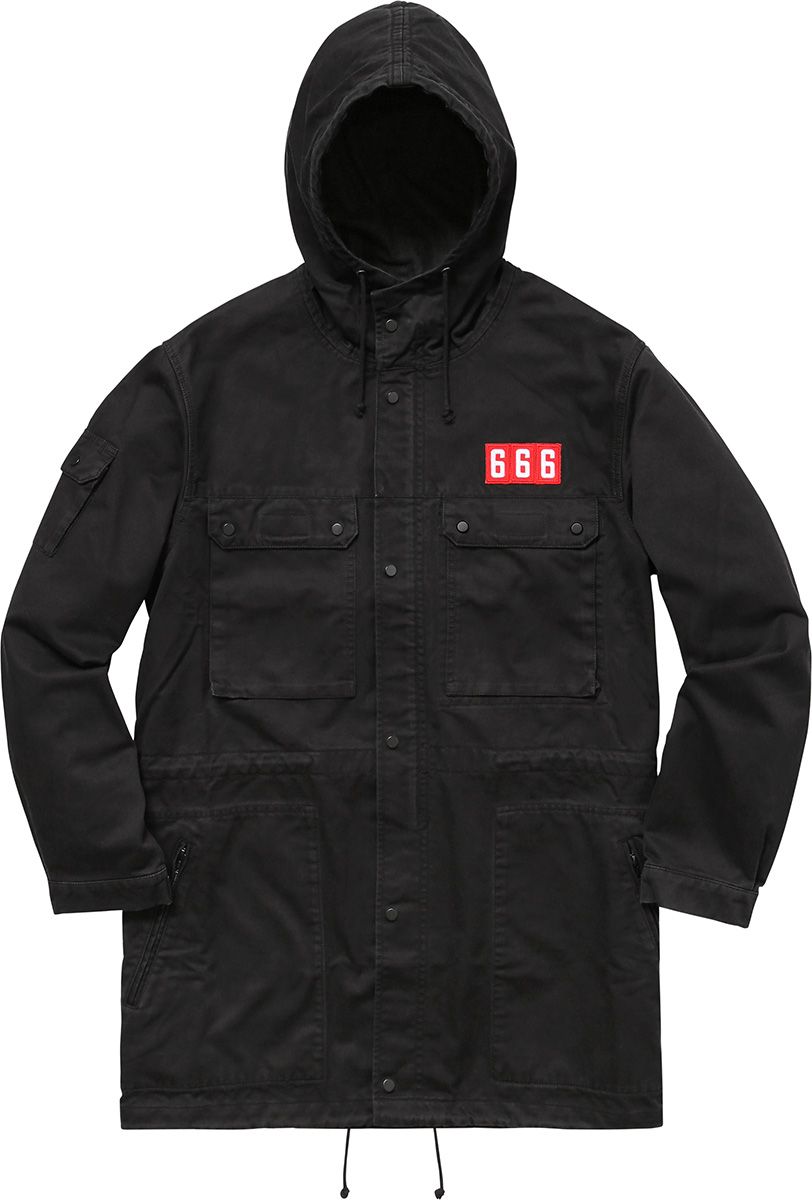 ジャケット・アウター Supreme 17ss Field Parka 666 black M Supreme Field Parka Black Size M Medium Jacket 666 SS17 | eBay