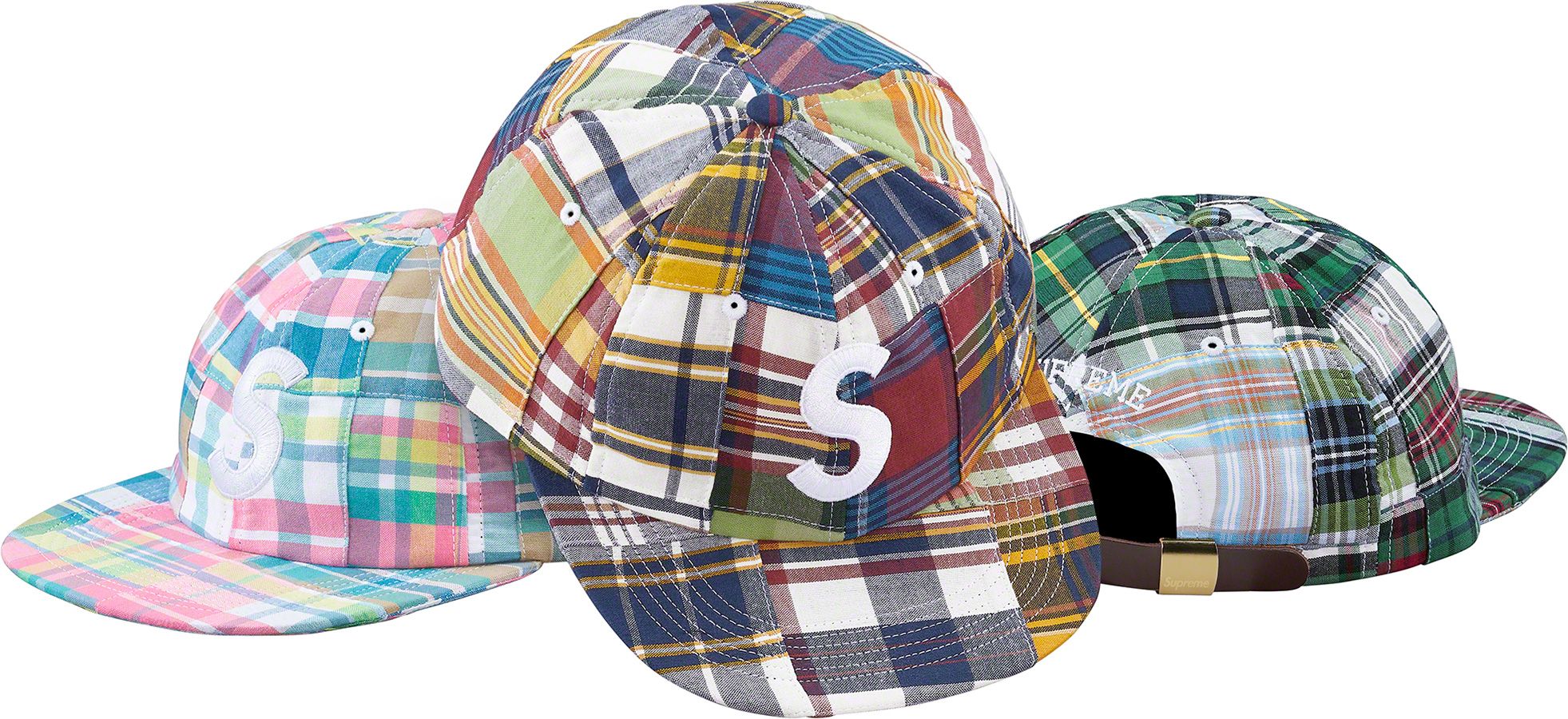 Patchwork Madras S Logo 6-Panel – Supreme