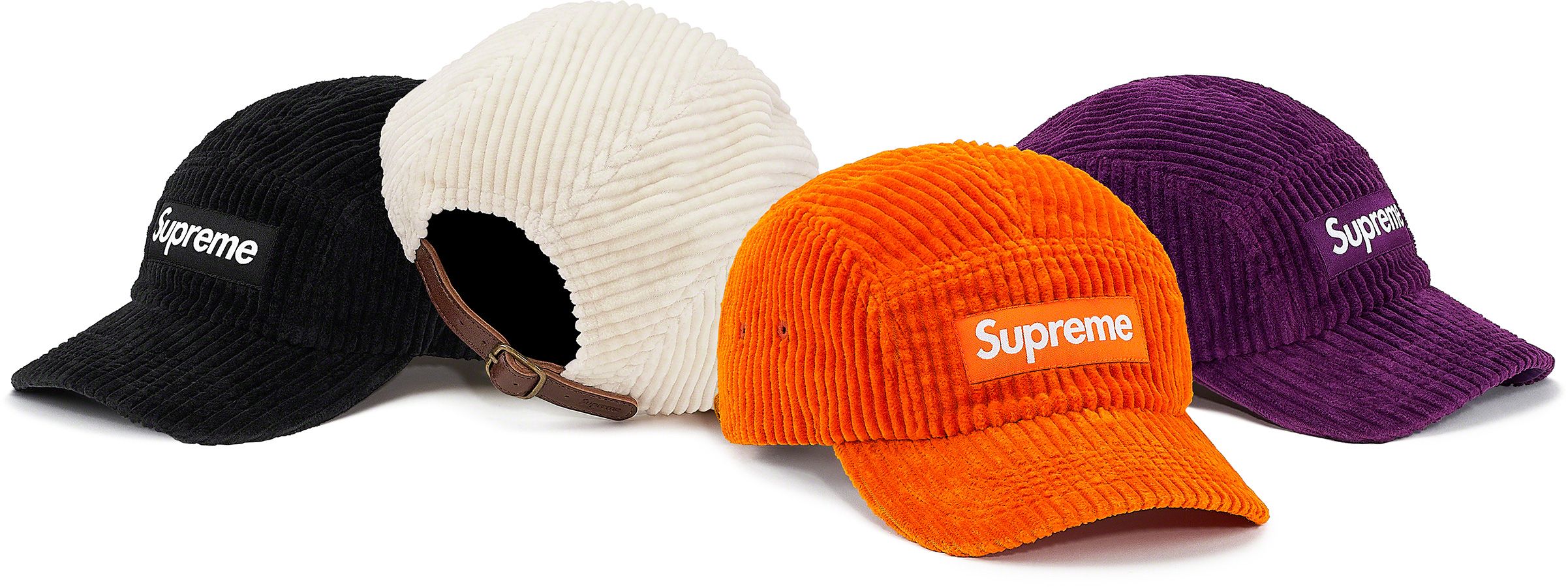 帽子 supreme Fine Wale Corduroy Camp Cap Supreme Fine Wale Corduroy Camp Cap (SS21) - $56