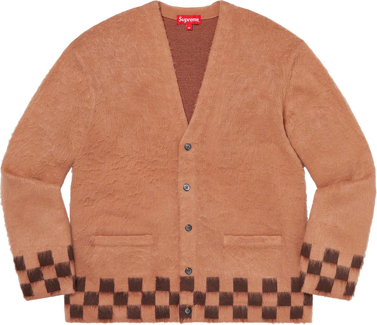 SUPREME Brushed CheckerboardチェッカーカーディガンL Supreme Brushed Checkerboard Cardigan (SS21) - $168