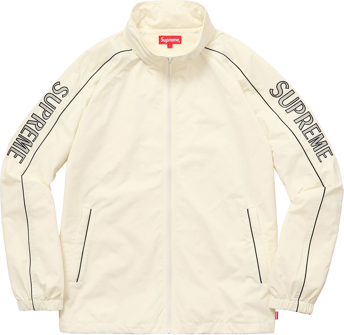Striped Logo Windbreaker – Supreme