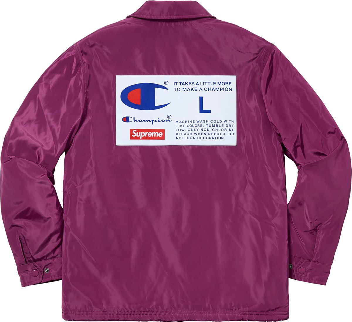 M*2様 Supreme × Champion Coaches Jacket B Supreme Champion Coaches Jacket (SS24) - $148