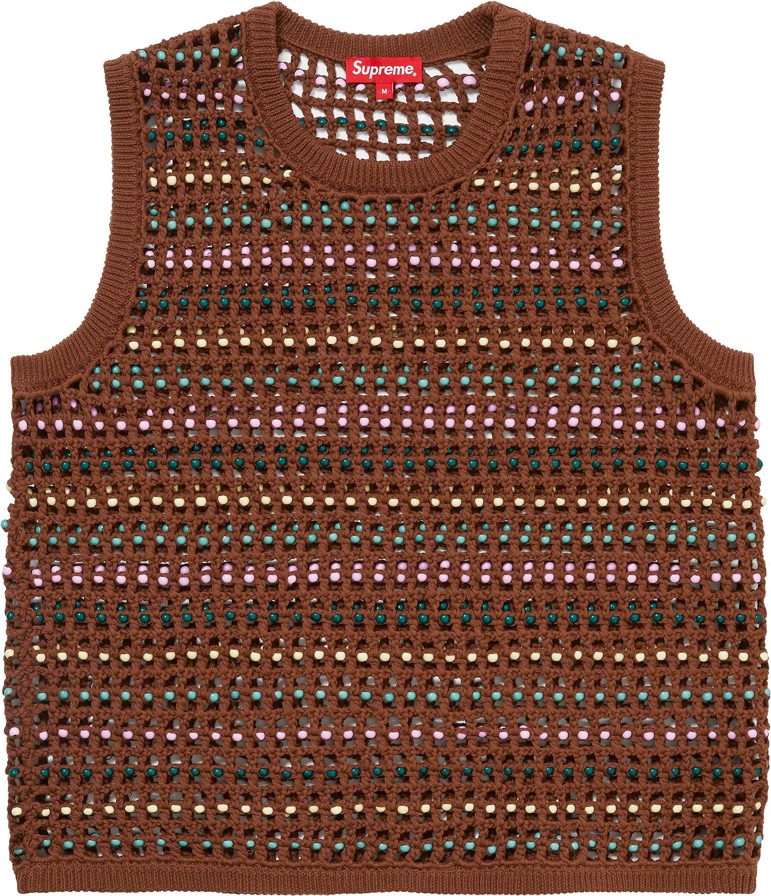トップス Supreme Beaded Sweater Vest Beaded Sweater Vest – Supreme