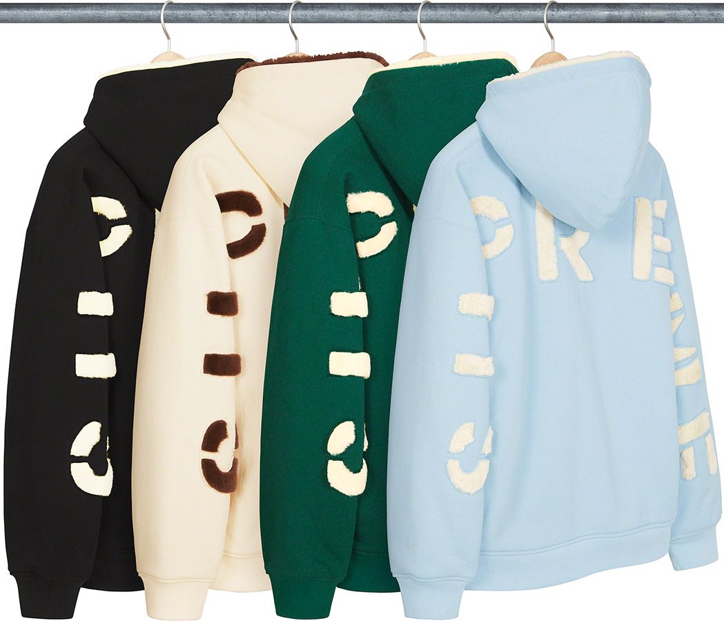 トップス supremeFauxFurLinedZipUpHoodedSweatshirt Faux Fur Lined Zip Up Hooded Sweatshirt – Supreme